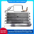 No frost fin evaporator with copper tail